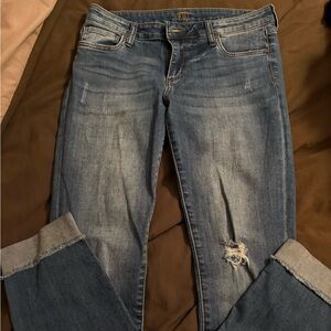 KUT size 6 cuffed jeans